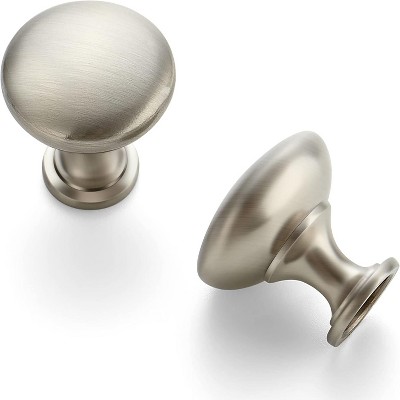 20 Pack Round Zinc Cabinet Brass Knobs for Kitchen Bathroom Closet Dresser Cabinets