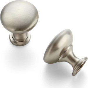 20 Pack Round Zinc Cabinet Brass Knobs for Kitchen Bathroom Closet Dresser Cabinets - 1 of 4