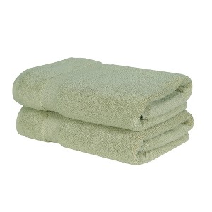 Splash Ultra-Soft Zero Twist 100% Ring Spun Cotton Bath Towel Set - Reversible, 550 GSM, Breathable, Lightweight, Highly Absorbent Towels for Bathroom - 1 of 4