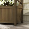 Syemin Wooden Raised Garden Bed, Hexagon Screwless Planters for Outdoor Plants, Vegetables, Brown, 15.75"*15.25"*57" - 2 of 4