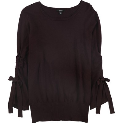 Alfani Womens Bow Sleeve Pullover Sweater
