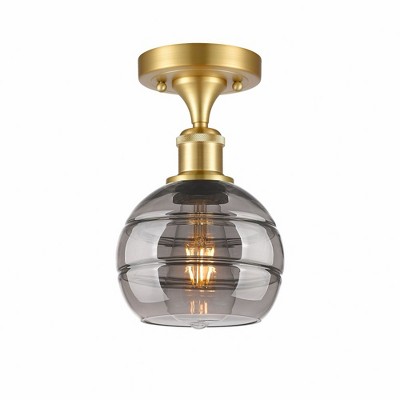 Rochester - 1 Light Semi-Flush Mount In Industrial Style-9.13 Inches Tall and 5.88 Inches Wide