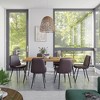 Jofran,Draper Mid-Century Modern Upholstered Faux Leather Dining Chair (Set of 4) - 2 of 4