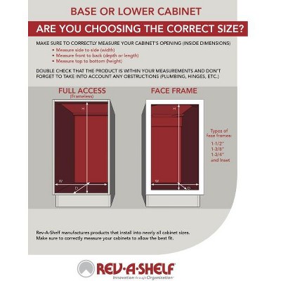 Rev-A-Shelf 11" Pullout Storage Organizer for Base Kitchen/Bathroom Cabinets, Spice Rack/Pantry Shelves with Soft-Close Slides, Wood, 448-BDDSC-11C — фото 4