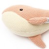 Ruvalino Baby and Toddler Learning Toys Handmade Whale Plush Toy for Comfort and Imagination, Peach, 10"*5"*1" - 4 of 4