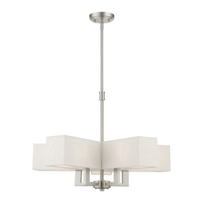 Livex Lighting Rubix 5 - Light Chandelier in  Brushed Nickel