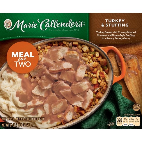 Marie Callender's Meal For Two Frozen Turkey & Stuffing - 24oz : Target