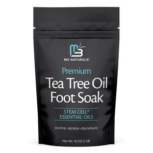 Tea Tree Oil Foot Soak, M3 Naturals, Stem Cell & Coconut Oil, 16oz - 1 of 3