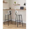 2 Pack Bar Stools, 28.7 Inches Barstools with Back, Counter Stools Bar Chairs with Backrest, Steel Frame - 2 of 4