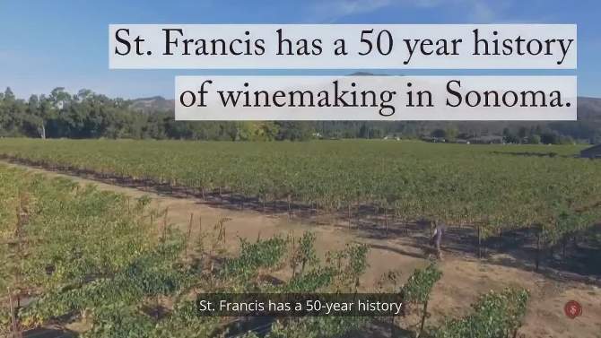 St. Francis Old Vines Zinfandel Wine - 750ml Bottle, 2 of 9, play video
