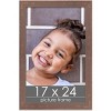 PosterPalooza | Shabby Chic Brown Picture Frame - UV Acrylic, Foam Board Backing, Hanging Hardware - 2 of 4