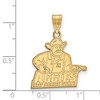 Black Bow Jewelry 14k Yellow Gold New Mexico State Aggies NCAA Large Pendant - 2 of 3
