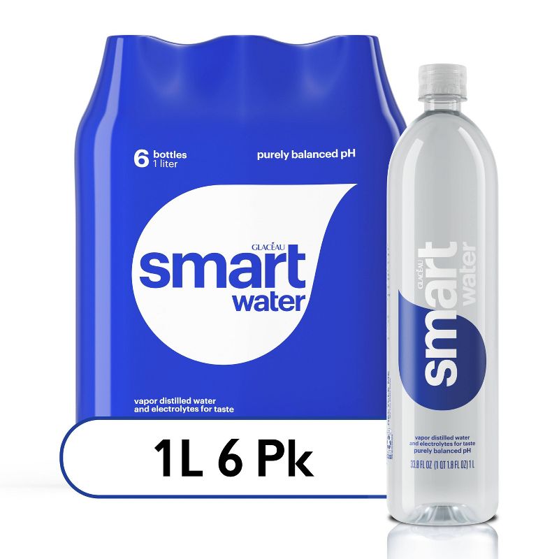 smartwater Bottles - 6pk/33.8 fl oz, 1 of 9