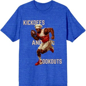 Kickoffs & Cookouts American Football Adult Crew Neck Short Sleeve Tee - 1 of 2