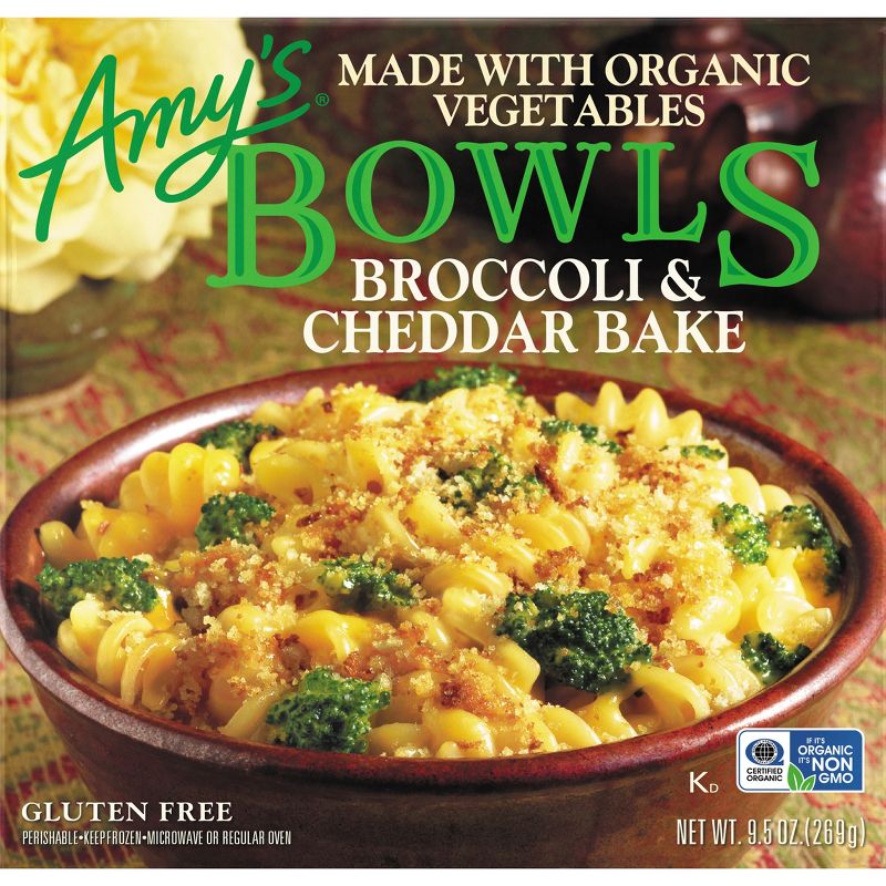 Amy&#39;s Gluten Free Frozen Broccoli &#38; Cheddar Bake Meal Bowls - 9.5oz, 5 of 7