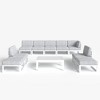 LayinSun 10-Piece Large Outdoor Modular L-Shaped Sectional Set with Coffee Table - 2 of 4