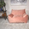 Sapphtopaz Lazy Bean Bag Chair with High-Density Foam, Cloud Couch with Armrests, Sofa Bed for Adults and Kids, Couch for Living Room - 2 of 4
