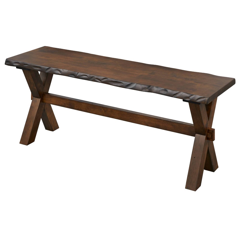 Photos - Other Furniture Mandeville Dining Bench Brown - Buylateral