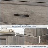 6 Drawers Dresser for Bedroom, Large Double Dresser TV Stand with Metal Handles, Rustic Wood Chest of Drawers, Storage Dressers Organizer - 4 of 4