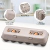 25 Pieces Blank Natural Pulp Egg Cartons Holds 12 Eggs - Cardboard Material Perfect For Storing Extra Eggs - 3 of 4