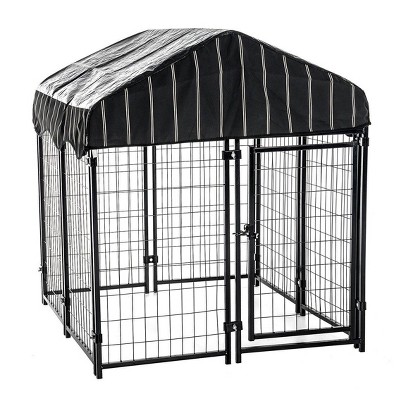 outdoor covered dog kennel