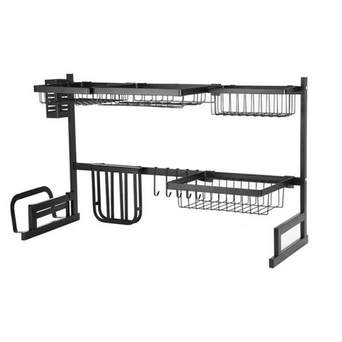 LEXI HOME X-Large Over the Sink Adjustable Dish Rack Drainer with