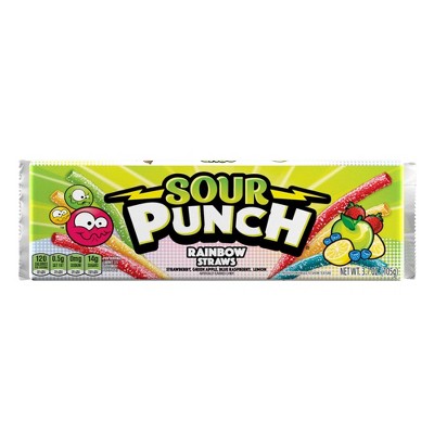 Sour Punch Rainbow Straws - 4.5oz