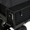 Sunnydaze Outdoor Lawn and Garden Heavy-Duty Steel Utility Cart with Removable Sides and Weather-Resistant Polyester Liner - image 4 of 4