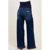 Pinkblush Navy Baggy Wide Leg Maternity Jeans - 4 of 4