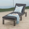 Chaise Lounge with Cushioned Seat and Adjustable Backrest, Rattan Chaise Lounge Chair for Patio or Poolside-Maison Boucle - 2 of 4