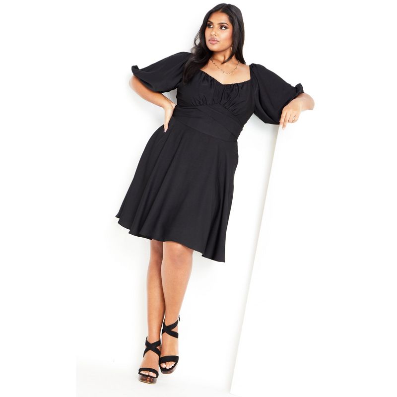 Women's Plus Size Eloise Dress - black | CITY CHIC, 3 of 7