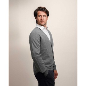 Lona Scott Men's Classic Cashmere Cardigan - 1 of 4