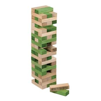 Professor Puzzle USA, Inc. Giant Stacking Tower Stand-Off Wooden Black Game
