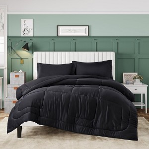 Peace Nest Lightweight  Cool-Touch Satin Comforter Sets with Pillowcases - 1 of 4