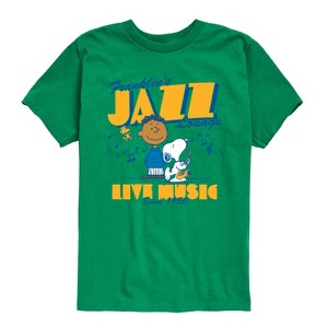 Boys' - Peanuts - Franklins Jazz Lounge Short Sleeve Graphic T-Shirt - 1 of 4