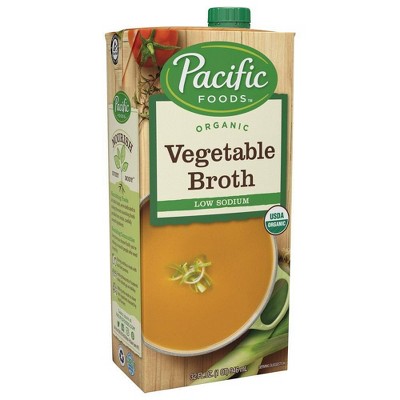 Pacific Foods Gluten Free Organic Low Sodium Vegetable Broth - 32oz