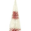 Christmas Rd/Wh Bottle Brush Tree Sm A & B Floral  -  Decorative Figurines - 3 of 3