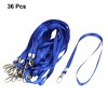 Unique Bargains Metal Nylon Blue Badge Lanyards 30 x 0.35 Inch 36 Pcs - 2 of 4