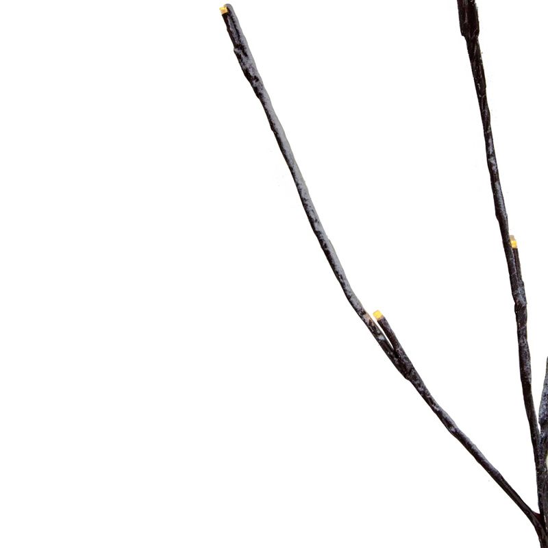 Northlight Set of 2 Brown LED Battery Operated Snow Branches 28", 2 of 4