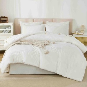 BAGOKIE 7-Piece Solid Bed in a Bag Comforter Set - 1 of 4