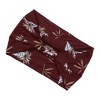 Unique Bargains Women's Printed Wide-side Knotted Headwrap Yellow Purple White Gray Red Brown Blue Green 4 Pcs - 4 of 4