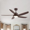 Airsurfer Vintage ORR Bronze-Gilded 5-Blade Ceiling Fan with LED Light & Remote, Silent DC Motor for Indoor Living Room or Bedroom - 3 of 4