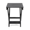 DSVIMOY Folding Wooden End Table, Outdoor Side Table, Decorative Garden Stool for Indoor Outdoor, Dark Gray, 22.75"*15"*18.25" - 4 of 4