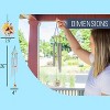 Nat & Jules Dean Crouser Sunflower Watercolor Yellow 26 x 4 Aluminum and Wood Wind Chime - 2 of 4