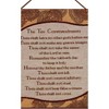 Manual Woodworkers and Weavers Ten Commandments Wall Hanging with Frame, 13x18 Inches, Religious Cotton Tapestry for Home or Church - 3 of 3