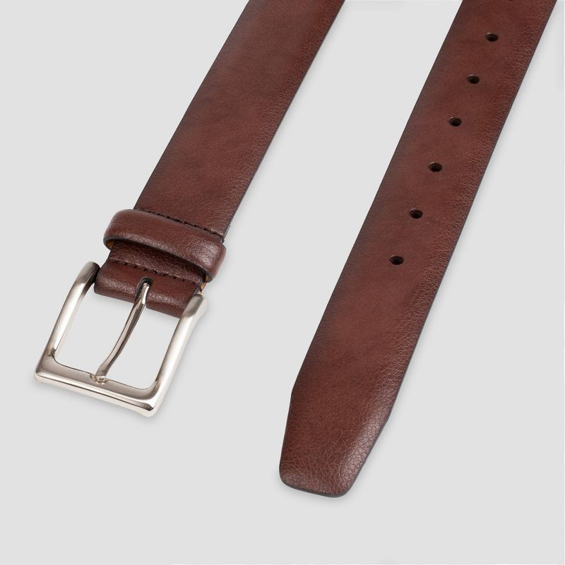 Men's Big & Tall Feather Edge Pebble Belt - Goodfellow & Co™ Brown, 4 of 6