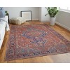 Rawlins Transitional Medallion Red/Tan/Blue Area Rug - 2 of 4