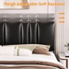 Aheaplus Headboards with LED Light, Height Adjustable Bed Frame with Headboard - 3 of 4