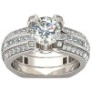 Skylar Wedding Ring Set for Women Engagement Ring Wedding Band Cz Ginger Lyne Collection - 4 of 4