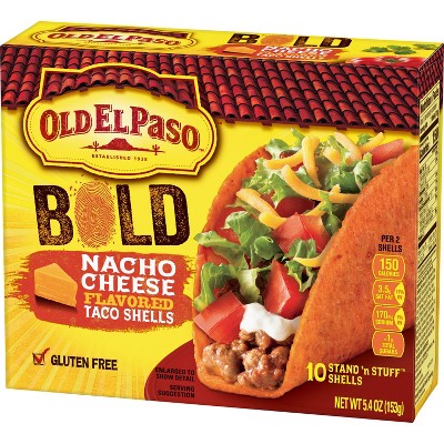 Buy Old El Paso Gluten Free Bold Nacho Cheese Taco Shells 5 4oz Online In Singapore 15409269